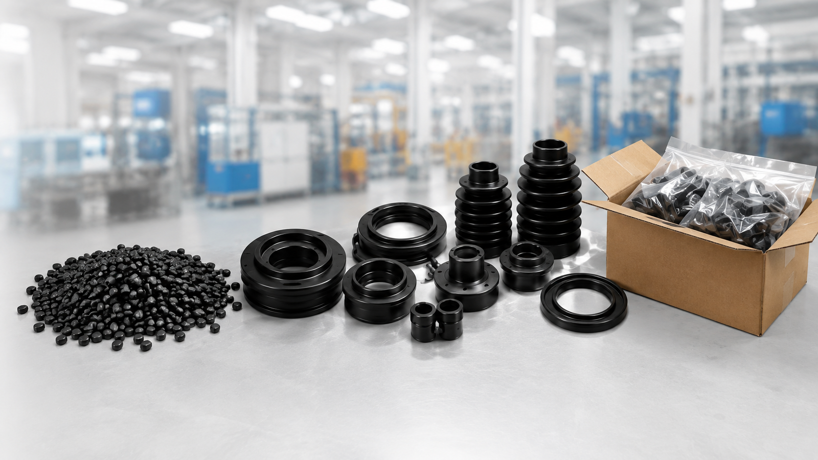 Raw Material to Finished Rubber Product